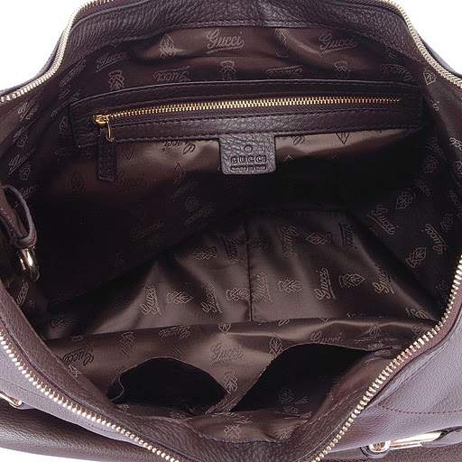1:1 Gucci 247602 Gucci Heritage Medium Hob Bags-Coffee Leather